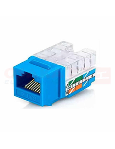 Imagen de Jack RJ45 CAT 6 Azul - vista completa