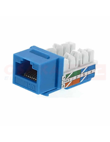 Imagen de Jack RJ45 CAT 6 Azul - vista secundaria