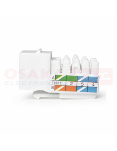 Imagen de Jack RJ45 CAT 6 Blanco - vista principal