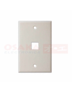 Imagen de Face plate sencillo RJ45 - vista principal