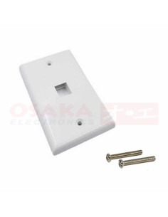 Imagen de Face plate sencillo RJ45 - vista principal 2