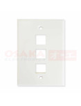 Imagen de Face plate X3 RJ45 - vista final