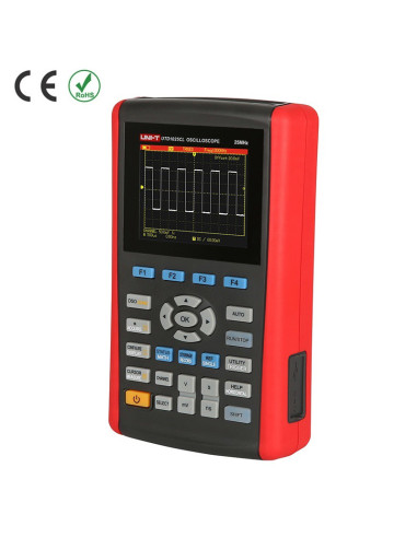 Imagen de Osciloscopio digital portátil UTD1025CL UNI-T | Vista lateral izquierda
