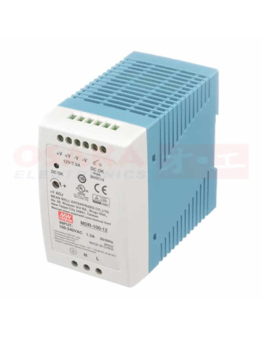 Imagen de Fuente Voltaje Riel MEANWELL 12V 7.5A - vista secundaria