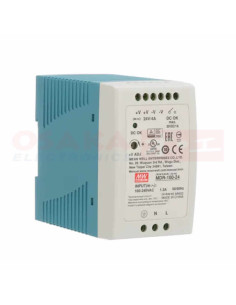 Imagen de Fuente Voltaje Riel MEANWELL 24V 4A - vista principal 2