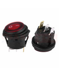 Imagen de Switch Balancín Redondo Anfibio Rojo 110V 3 Pines - vista principal