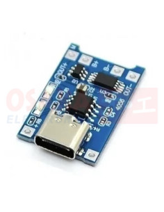 Imagen de Modulo Cargador Batería Litio TP4056 Conector Tipo C - vista principal