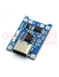 Imagen de Modulo Cargador Batería Litio TP4056 Conector Tipo C - vista principal Imagen de Modulo Cargador Batería Litio TP4056 Conector Tipo C - vista principal