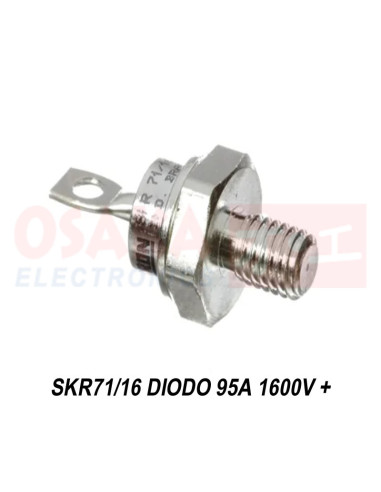 Imagen de Diodo Rectificador alta Tensión SKR71/16 95A 1600V positivo - vista lateral