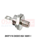 Imagen de Diodo Rectificador alta Tensión SKR71/16 95A 1600V positivo - vista lateral Imagen de Diodo Rectificador alta Tensión SKR71/16 95A 1600V positivo - vista lateral