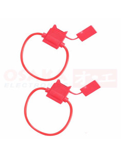 Imagen de Portafusible Grande Carro plástico Rojo -vista principal 2