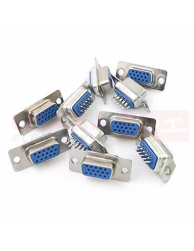 Imagen de Conector DB15 Hembra 3 Hileras - vista final