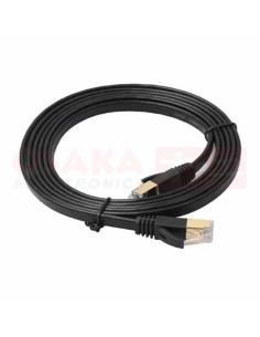 Imagen de Cable de Red CAT 7 Plano 3Mtr Blindado Negro - vista principal 2