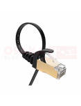 Imagen de Cable de Red CAT 7 Plano 3MTR Blindado Negro - vista final