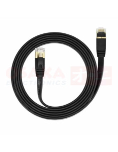 Imagen de Cable de Red CAT 7 Plano 10Mtr Blindado Negro - vista principal 2