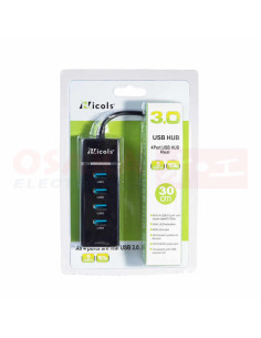 Imagen HUB USB 3.0 4 Puertos Real - vista principal 2