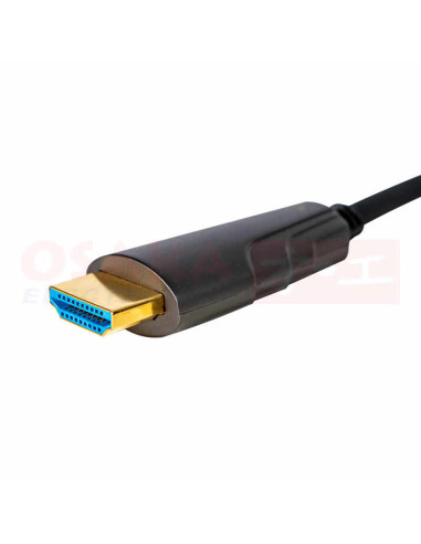 Imagen de Cable HDMI Fibra Óptica 8K 30mtr - vista conector