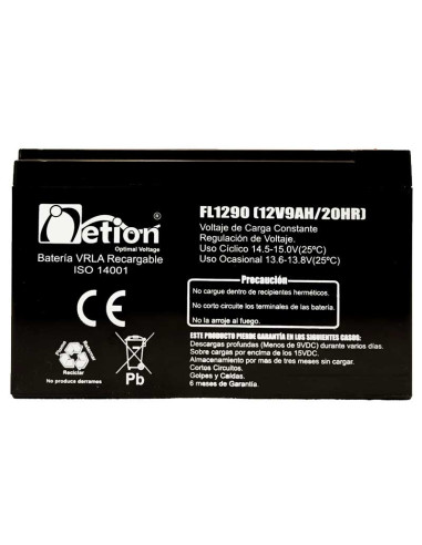 Imagen de Bateria AGM 12V 9Ah Netion - Vista Frontal