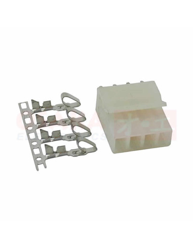 Imagen de Conector Molex 4 Pines Juego - vista partes