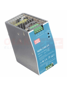 Imagen de Fuente Switchada Riel Meanwell 24V 10A - vista principal