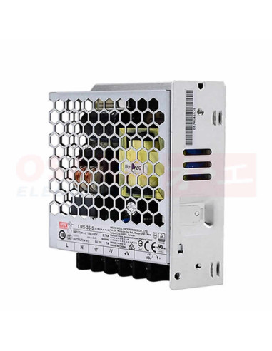 Imagen de Fuente Switchada Meanwell 5V 7A LRS-35-5 - vista frontal
