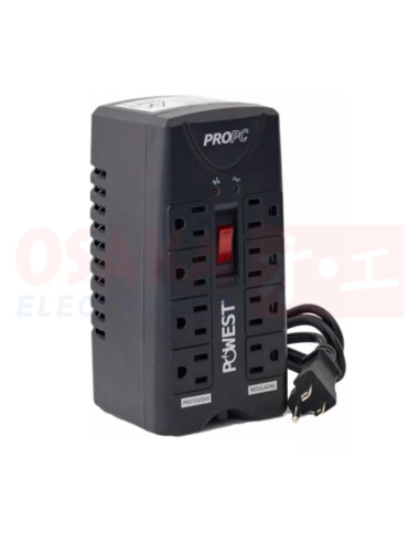 Imagen de Regulador Estabilizador de Voltaje Nicomar PROPC1000 - vista frontal