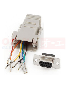 Imagen de Convertidor Hembra 9 Pines RJ45 - vista principal 2