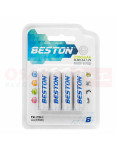 Imagen de Pila Recargable Beston AA 2300mA X4 - vista principal