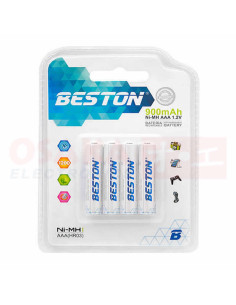 Imagen de Pila Recargable Beston AAA 900mA X4 - vista principal