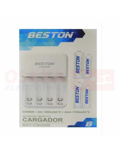 Imagen de Cargador Pila Beston BST-C8006B - vista empaque