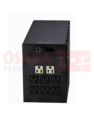 Imagen de UPS Interactiva Micronet 1000VA POWEST - vista tomas