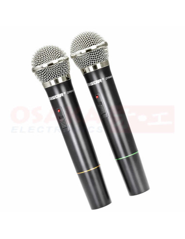 Imagen de Micrófono Takstar Inalámbrico Dual VHF - vista micrófonos