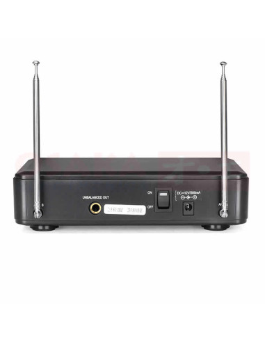 Imagen de Micrófono Takstar Inalámbrico Dual VHF - vista trasera