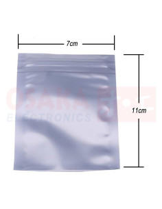 Imagen de Bolsa Antiestatica Ziplock 7*11mm paquete 10pcs - vista medidas