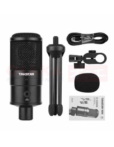 Imagen de Micrófono Takstar USB Para Estudio - vista accesorios