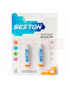 Imagen de Pila Alkalina AAA X 2 Beston - vista principal