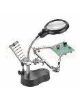 Imagen de Lupa Iluminada Led Base Cautín ZD-126-2 - vista uso