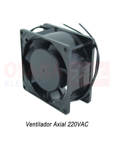 Imagen de Ventilador Axial Metálico Balinera 80x80x38 220V UP - vista atras