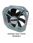 Imagen de Ventilador Axial Metálico Balinera 280x89 110V UP - vista principal