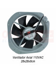 Ventilador Axial Metálico Balinera 280x89 110V UP | Osaka Electronics