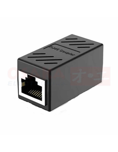 Imagen de Unión RJ45 Metálica Negra - vista secundaria
