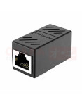 Imagen de Unión RJ45 Metálica Negra - vista secundaria Imagen de Unión RJ45 Metálica Negra - vista secundaria