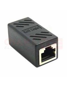 Imagen de Unión RJ45 Metálica Negra - vista principal