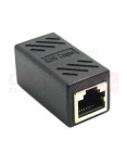Imagen de Unión RJ45 Metálica Negra - vista principal Imagen de Unión RJ45 Metálica Negra - vista principal
