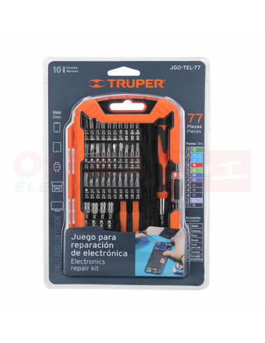 Imagen de Juego Destornillador 77 Piezas Truper - vista empaque