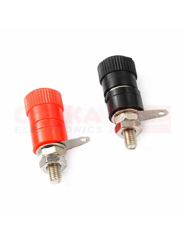 Imagen de Juego Banana para Chasis con Tuerca Rojo y Negro - vista en perspectiva