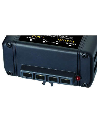 Imagen de Convertidor DC 24V a 12V 10A - Vista del detalle de puertos