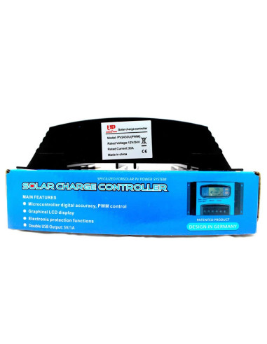Regulador Controlador Solar PWM 12/24V 30A │Osaka Electronics