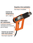 Imagen de Pistola de Calor Profesional 2000W PISCA-A TRUPER - vista por dentro
