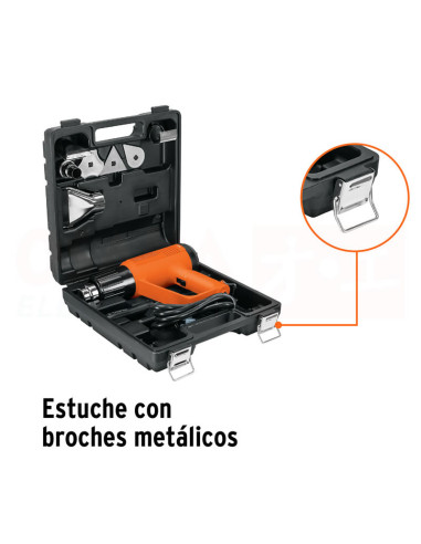Imagen de Pistola de Calor Profesional 2000W PISCA-A TRUPER - vista  caja por dentro
